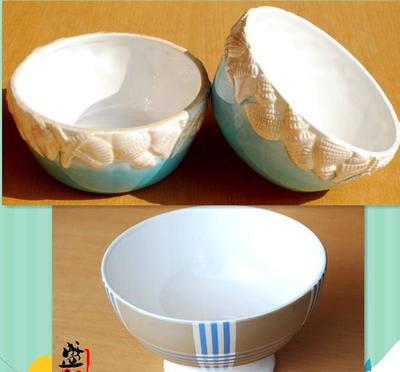 手绘陶瓷方碗 融合艺术与实用的家居餐具