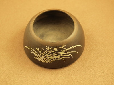 澄泥石刻兰香炉 手工香炉的艺术与实用之美